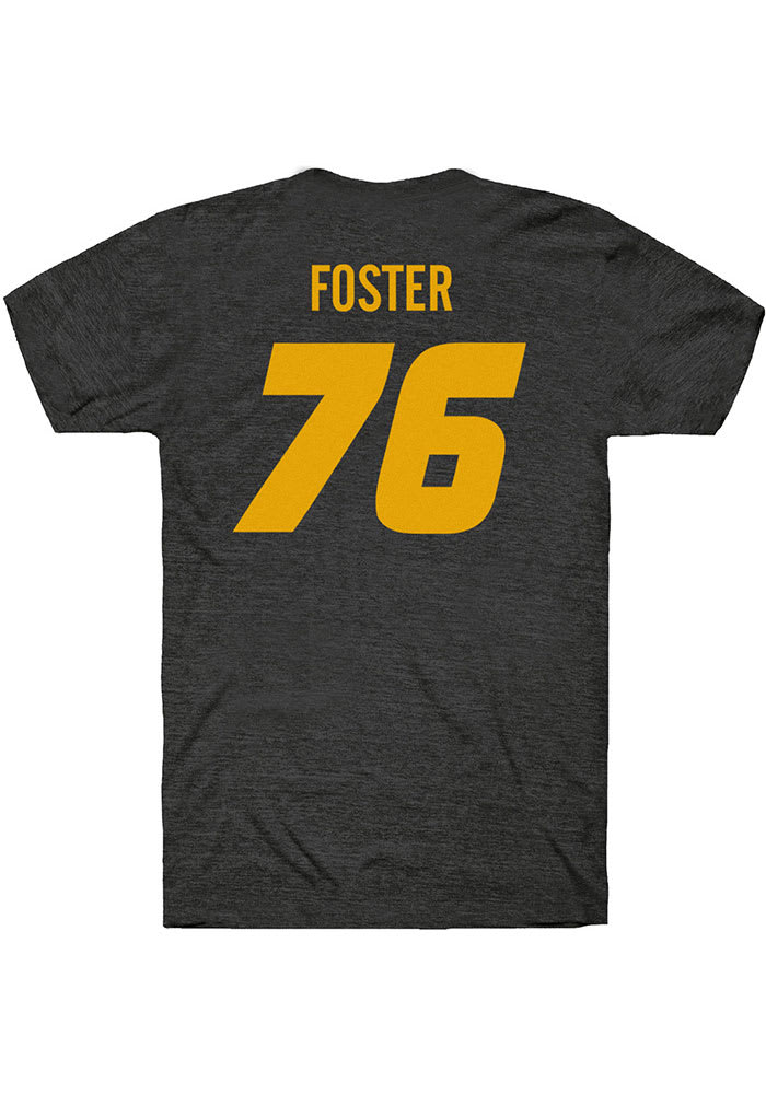 Javon Foster Missouri Tigers Black Rally Player Name and Number Short Sleeve T Shirt
