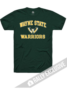 Rally Wayne State Warriors Green No1 Graphic Short Sleeve T Shirt