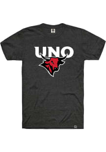 Rally UNO Mavericks Black Arch Mascot Short Sleeve Fashion T Shirt