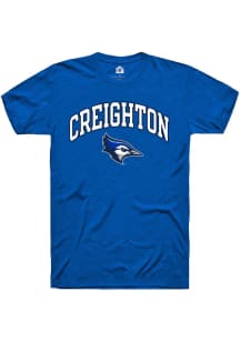 Rally Creighton Bluejays Blue Arch Mascot Short Sleeve T Shirt