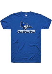 Rally Creighton Bluejays Blue Alternate Logo Short Sleeve T Shirt