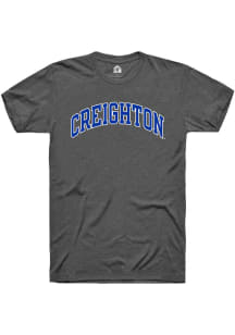 Rally Creighton Bluejays Charcoal Arch Name Short Sleeve T Shirt