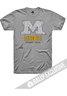 Rally Missouri Tigers Grey Faurot Field Block M Short Sleeve Fashion T Shirt