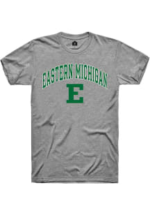 Rally Eastern Michigan Eagles Grey Arch Mascot Short Sleeve T Shirt