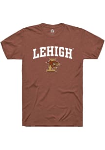 Rally Lehigh University Brown Arch Mascot Short Sleeve T Shirt