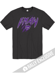 Rally K-State Wildcats Black EMAW Claw Short Sleeve Fashion T Shirt