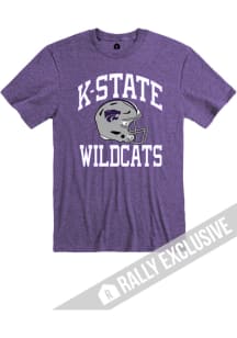 Rally K-State Wildcats Purple Football Helmet Short Sleeve T Shirt