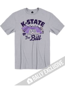 Rally K-State Wildcats Grey The Bill Short Sleeve Fashion T Shirt