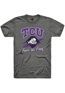 Rally TCU Horned Frogs Charcoal Fear The Frog Short Sleeve Fashion T Shirt