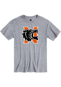 Rally Norman High School Tigers Grey Primary Team Logo Short Sleeve T Shirt