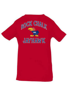 Rally Kansas Jayhawks Toddler Blue Pay Heed Arch 41 Bird Short Sleeve T-Shirt