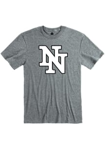 Rally Norman North High School Timberwolves Grey Primary Team Logo Short Sleeve Fashion T Shirt