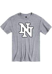 Rally Norman North High School Timberwolves Grey Primary Team Logo Short Sleeve T Shirt