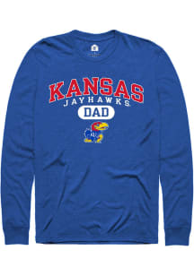 Rally Kansas Jayhawks Blue Dad Pill Long Sleeve T Shirt