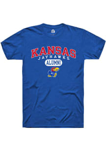 Rally Kansas Jayhawks Blue Alumni Pill Short Sleeve T Shirt