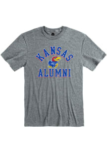 Rally Kansas Jayhawks Grey Alumni Short Sleeve T Shirt