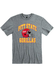 Rally Pitt State Gorillas Grey Football Short Sleeve Fashion T Shirt