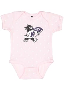 Rally K-State Wildcats Baby Pink Willie Short Sleeve One Piece