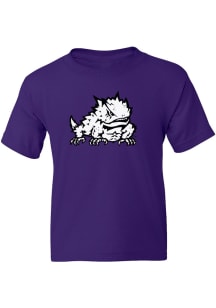 Rally TCU Horned Frogs Youth Purple Primary Short Sleeve T-Shirt