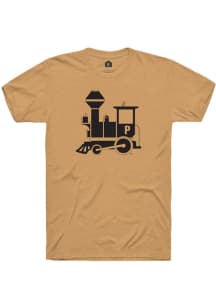 Purdue Boilermakers Gold Rally Vault Train Short Sleeve Fashion T Shirt