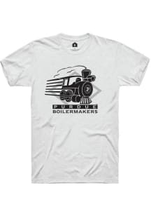 Purdue Boilermakers White Rally Vault Moving Train Short Sleeve T Shirt