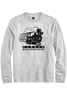 Mens Purdue Boilermakers White Rally Vault Moving Train Tee