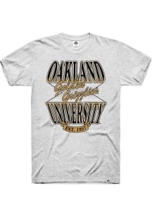 Rally Oakland University Golden Grizzlies Grey Triblend Short Sleeve Fashion T Shirt