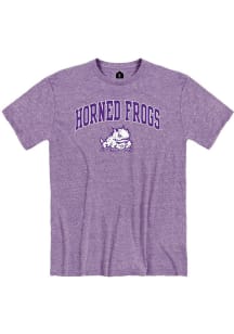 Rally TCU Horned Frogs Purple Arch Mascot Short Sleeve Fashion T Shirt