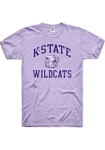 Rally K-State Wildcats Lavender Triblend Number One Wabash Short Sleeve Fashion T Shirt