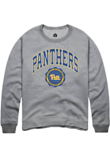 Rally Pitt Panthers Mens Grey Seal Long Sleeve Crew Sweatshirt