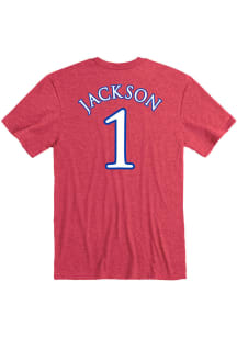 Taiyanna Jackson Kansas Jayhawks Red Name And Number Short Sleeve Player T Shirt