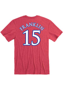 Zakiyah Franklin Kansas Jayhawks Red Name and Number Short Sleeve Player T Shirt