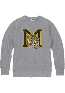 Rally Missouri Tigers Mens Grey Triblend Long Sleeve Fashion Sweatshirt