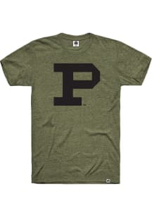 Purdue Boilermakers Olive Rally Triblend Short Sleeve Fashion T Shirt
