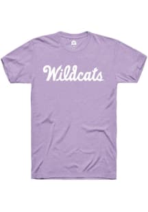Rally K-State Wildcats Lavender Script Short Sleeve T Shirt