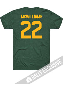 Taye McWilliams Baylor Bears Green Football Name and Number Short Sleeve Player T Shirt
