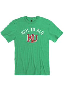 Rally Kansas Jayhawks Green Hail To Old KU Short Sleeve Fashion T Shirt
