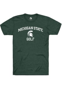Rally Michigan State Spartans Green Number One Graphic Golf Short Sleeve T Shirt