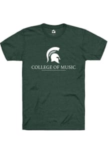 Rally Michigan State Spartans Green College of Music Short Sleeve T Shirt