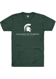Rally Michigan State Spartans Green College of Nursing Short Sleeve T Shirt