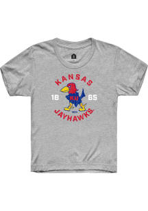 Rally Kansas Jayhawks Toddler Grey 29 Jayhawk Circle Short Sleeve T-Shirt
