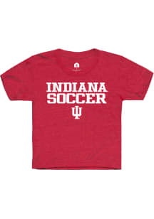 Rally Indiana Hoosiers Youth Crimson Soccer Short Sleeve T-Shirt