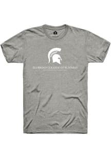 Rally Michigan State Spartans Grey Eli Broad College of Business Short Sleeve T Shirt