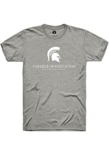 Rally Michigan State Spartans Grey College of Education Short Sleeve T Shirt