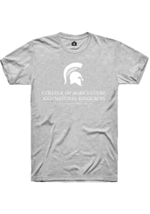 Michigan State Spartans Grey Rally College of Agriculture and Natural Resources Short Sleeve T S..