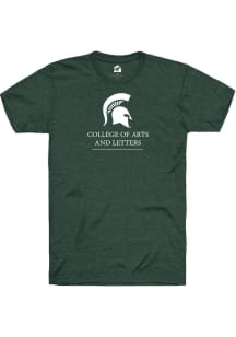 Rally Michigan State Spartans Green College of Arts and Letters Short Sleeve T Shirt