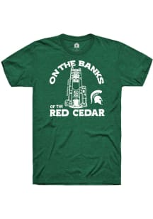 Rally Michigan State Spartans Green Red Cedar Short Sleeve Fashion T Shirt