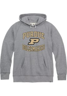 Rally Purdue Boilermakers Mens Grey Number 1 Triblend Fashion Hood