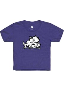 Rally TCU Horned Frogs Toddler Purple Primary Frog Short Sleeve T-Shirt