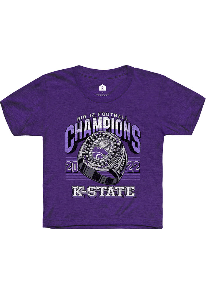 Rally K-State Wildcats Youth Purple Big 12 Ring Short Sleeve T-Shirt